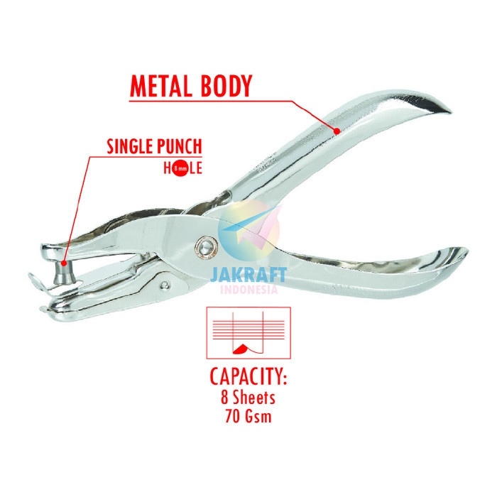 

Paper Punch 1 Lubang Joyko Pu-34 Pembolong Kertas Kartu Single Hole