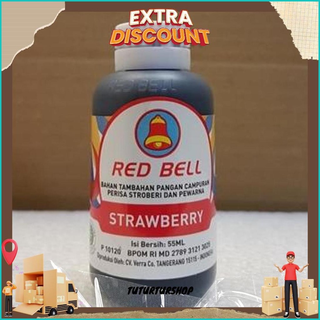 

Pewarna Dan Perisa Red Bell Rasa Strawberry 55Ml Gratis Ongkir