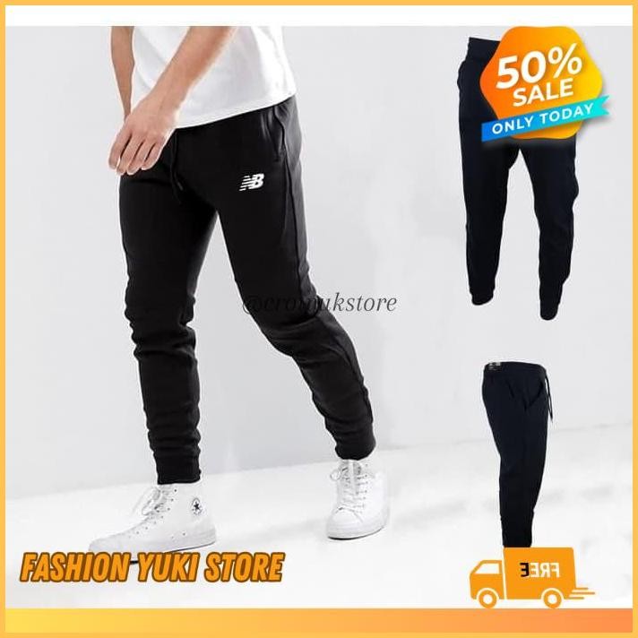 CELANA JOGER PANTS JOGGER TRAINING PANJANG SWEATPANTS DISTRO NB NEW BALANCE POLOS CUSTOM  INDONESIA 