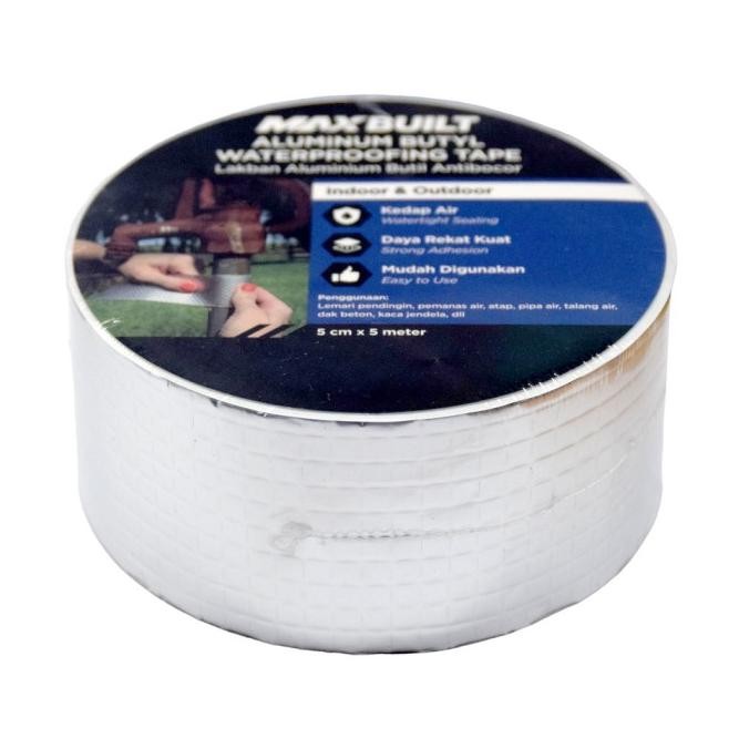 

Sale Azko Maxbuilt 5 Cmx5 Mtr Isolasi Tahan Air Aluminium Butyl Rubber Isolasi Lakban Perekat Waterproof Tambalan Bocor Tape Anti Air