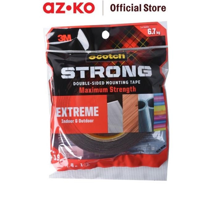 

Sale Azko Scotch 3M Mounting Tape Extreme Interior & Exterior 19 Mm X 4 Mtr