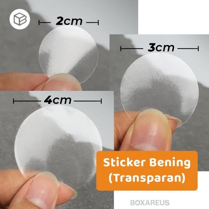 

Sale Stiker Bening Sticker Transparan Polos Bulat Bundar - Stb