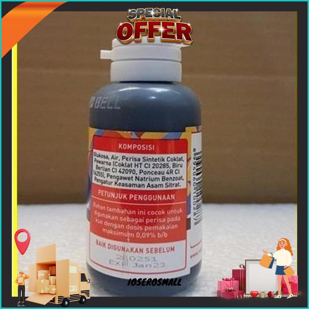 

Pewarna Dan Perisa Red Bell Rasa Dark Chocolate Coklat 55Ml Original Produk