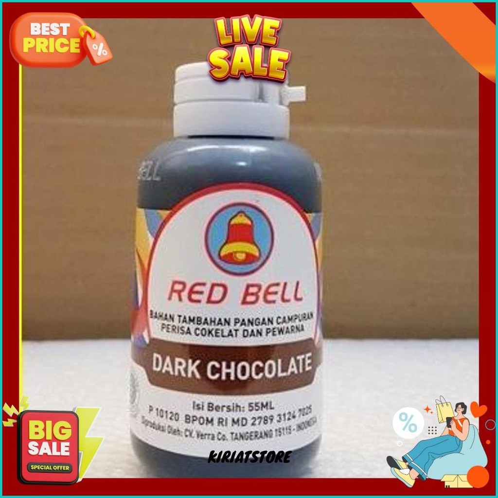 

Pewarna Dan Perisa Red Bell Rasa Dark Chocolate Coklat 55Ml Bisa Cod