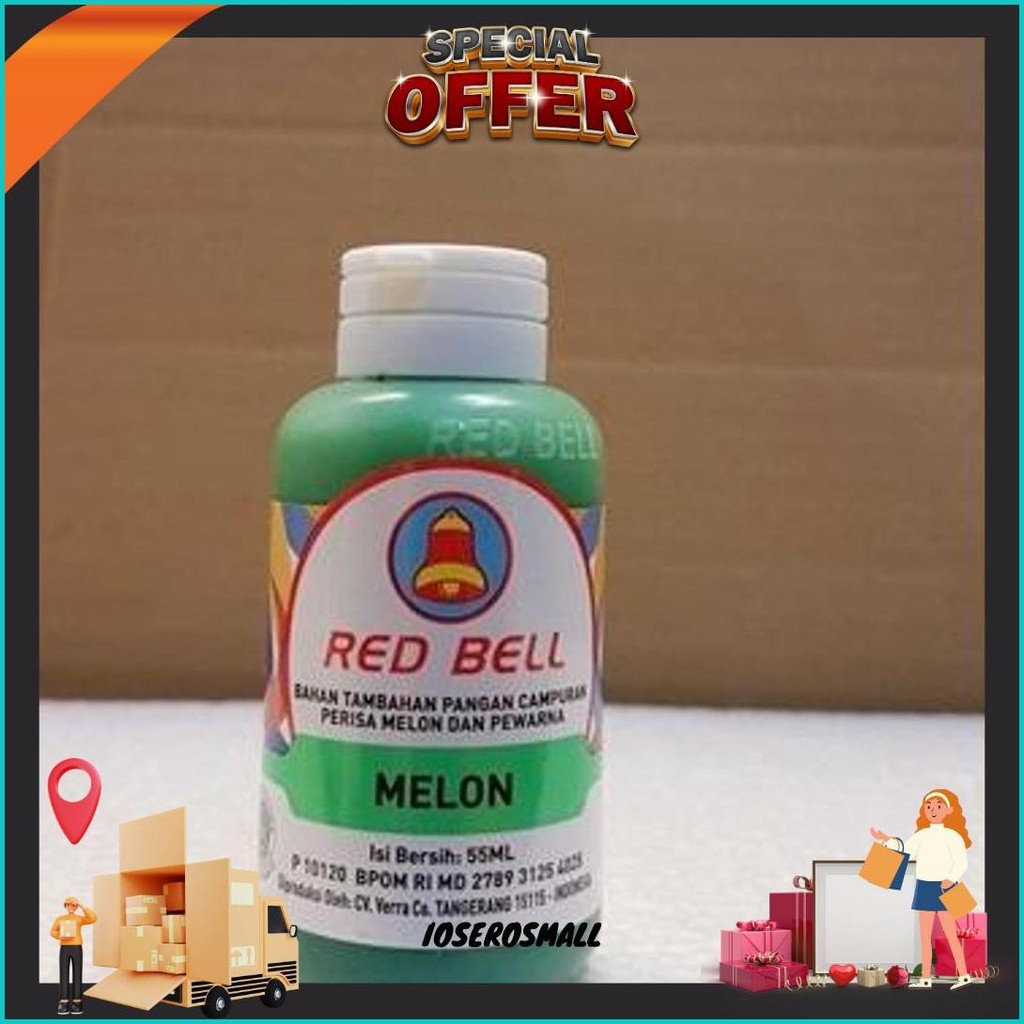 

Pewarna Dan Perisa Red Bell Rasa Melon 55Ml/Red Bell/Sumbo Red Bell Terlaris