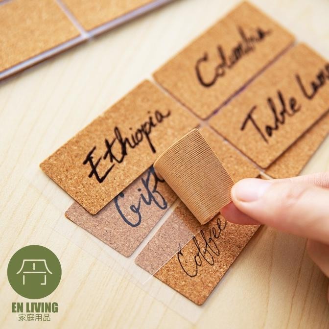

Sale En Living Wooden Label Cork Sticker / Sticker Label / Label / Sticker