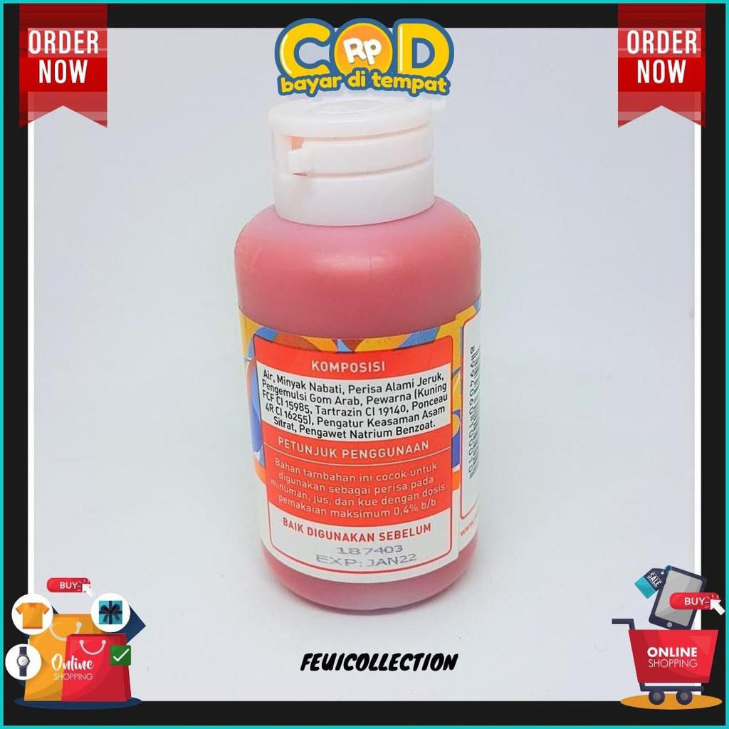 

Perasa Dan Pewarna Red Bell Rasa Orange Base Special 55Ml Siap Kirim