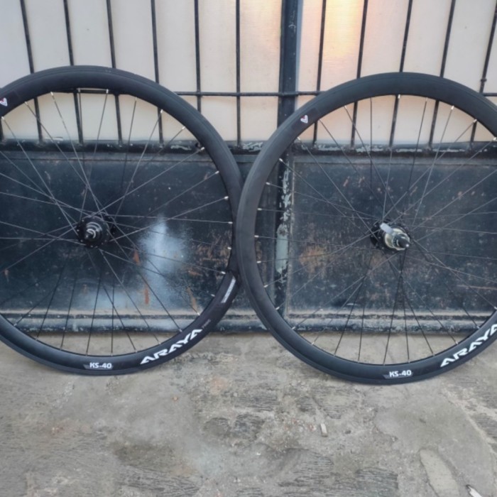 wheelset 700c rims araya KS40 hub raze pro spoke stainless