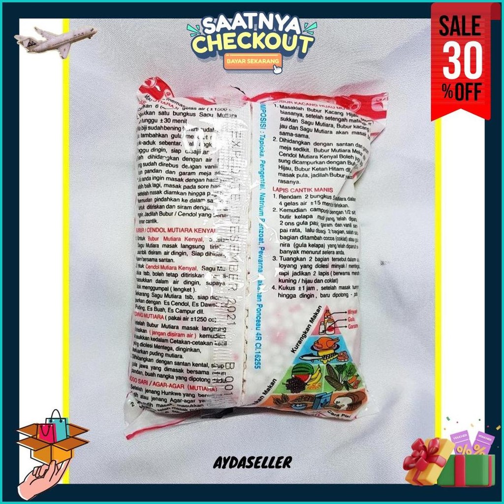 

Sagu Mutiara Cap Kucing 100 Gr - Sagu Mutiara Siap Kirim