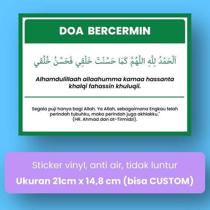 

Sale Stiker Sticker Muslim Doa Bercermin Becermin