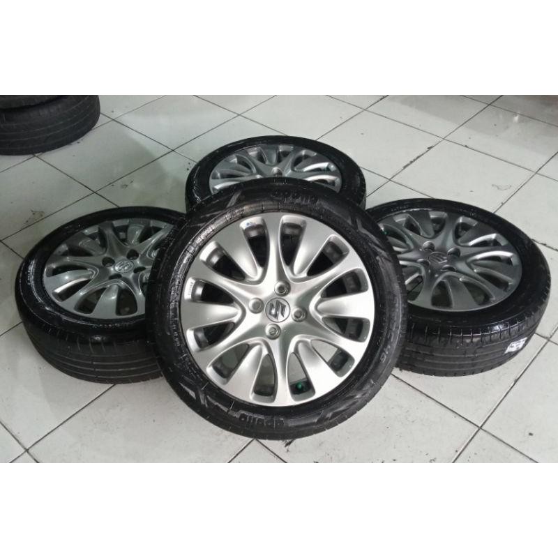Velg Variasi Pelek Mobil Copotan Suzuki Baleno Ring 16 + Ban Bonus 195 55 R16 Buat Calya Agya Sigra 