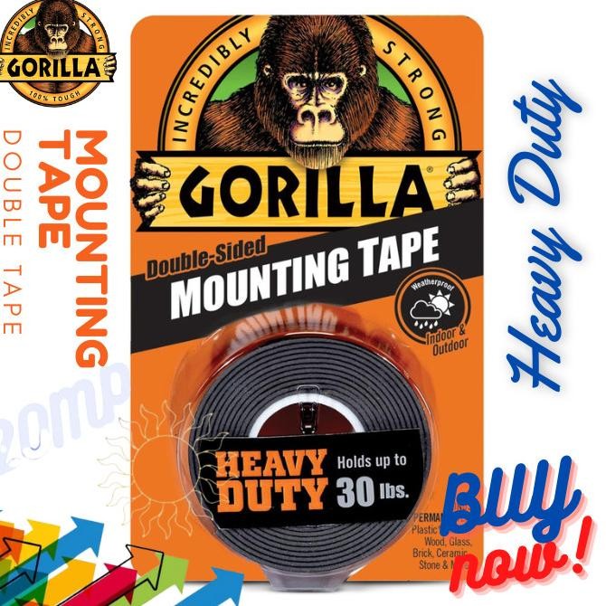 

Sale Isolasi Dua Sisi Gorilla Mounting Tape Heavy Duty 1Inch