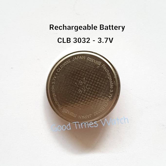 Battery G-Shock Gpr B1000 Clb 3032 3,7V Maxell Rechargeable Battery