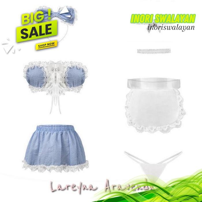 CD BANDO SEKSI MODEL SET BAJU SEKSI LINGERIE CD BANDO SEKSI MODEL COSTUME MAID EROPA DELUXE TERBAIK