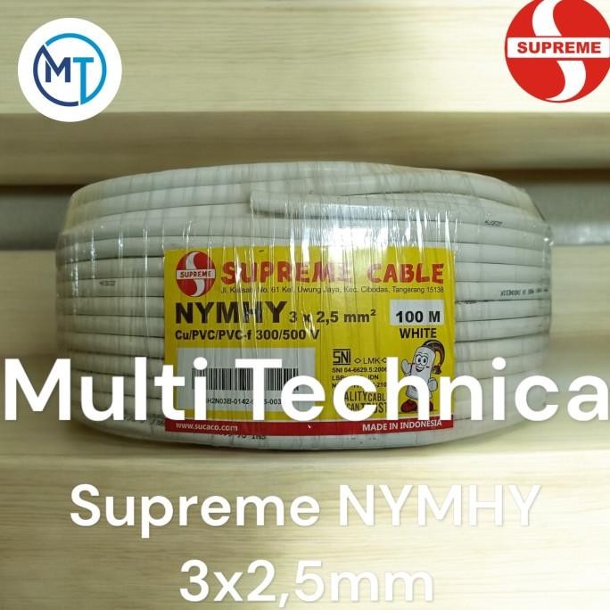 Kabel Listrik Nymhy 3X2.5 Mm Supreme / Kabel Serabut Nymhy 3X2.5 Mm Sp