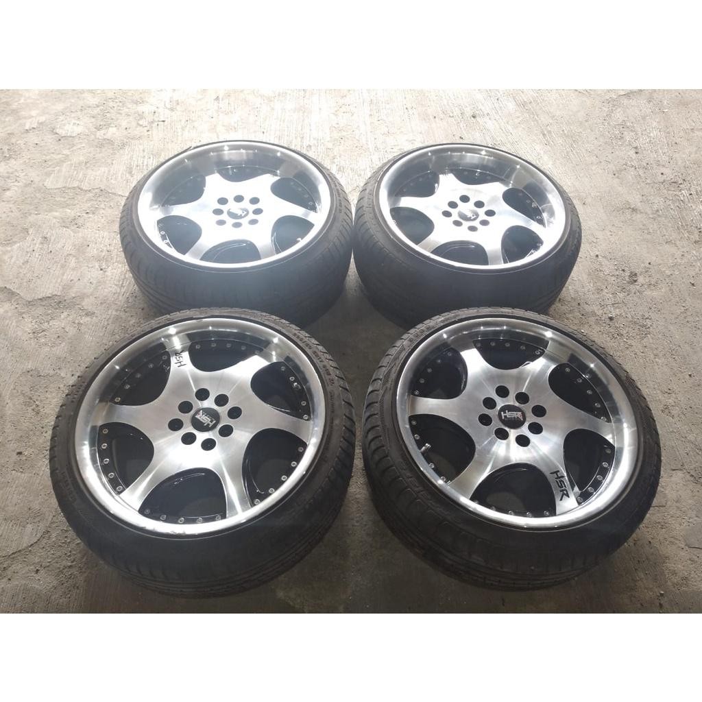 Velg Mobil Racing Second Hsr  Ring 17 Ban Acclera 205 40 R17 Bisa Buat Brio Sigra Cayla  Lubang 4