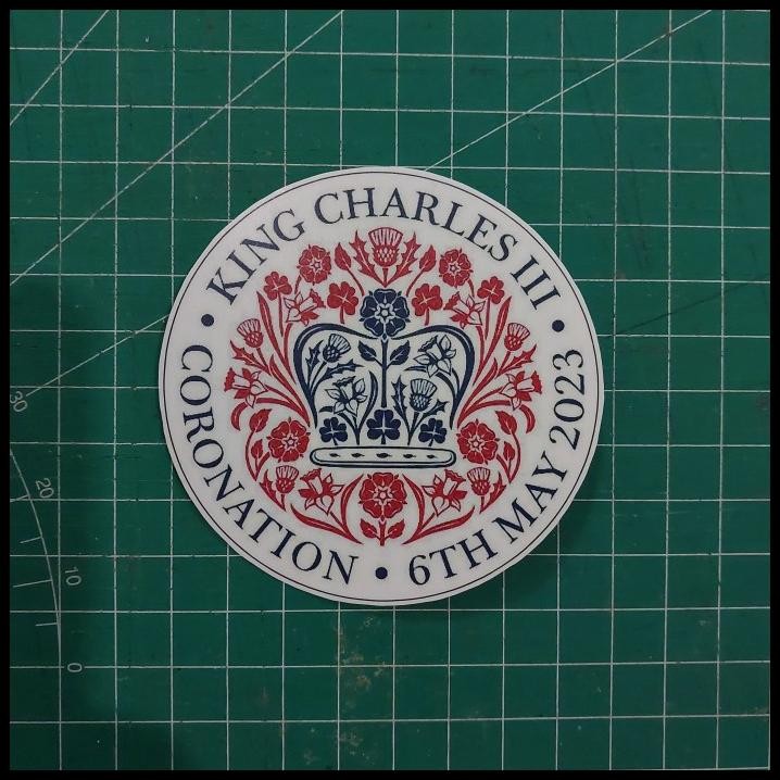 

HOT DEAL STICKER KING CHARLES III CORONATION PENOBATAN RAJA CHARLES !!!!!