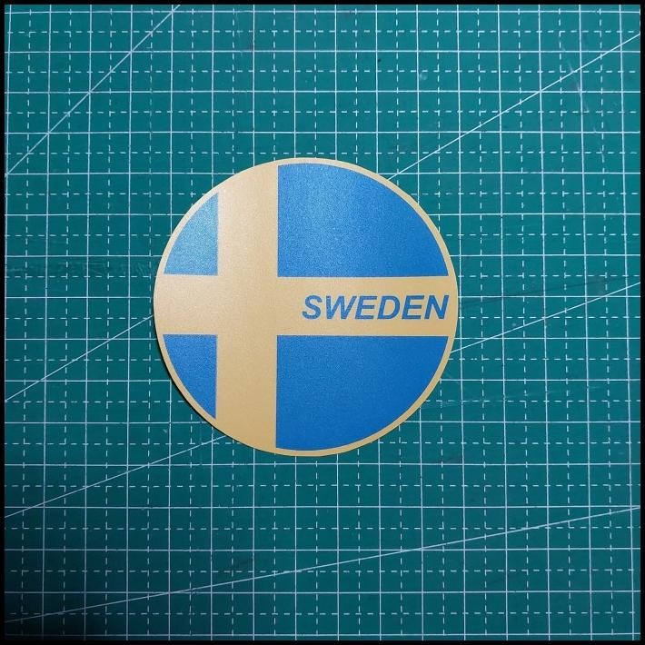 

BEST DEAL STICKER FLAG BENDERA SWEDEN SWEDIA ROUNDED !!!!!
