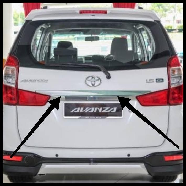 TERBARU LIST TRUNKLID LIST PINTU BAGASI CHROME AVANZA/XENIA 2016-2018 ORIGINAL 