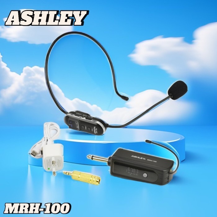 Hilmawanmall - Mic Wireless Headset Ashley Hs 102 Original Ashley Bando