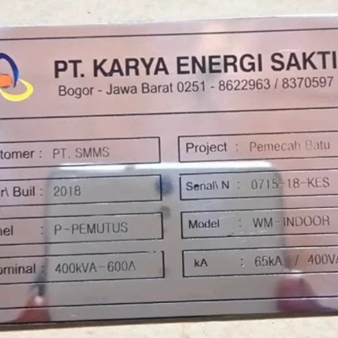 nameplate stainless