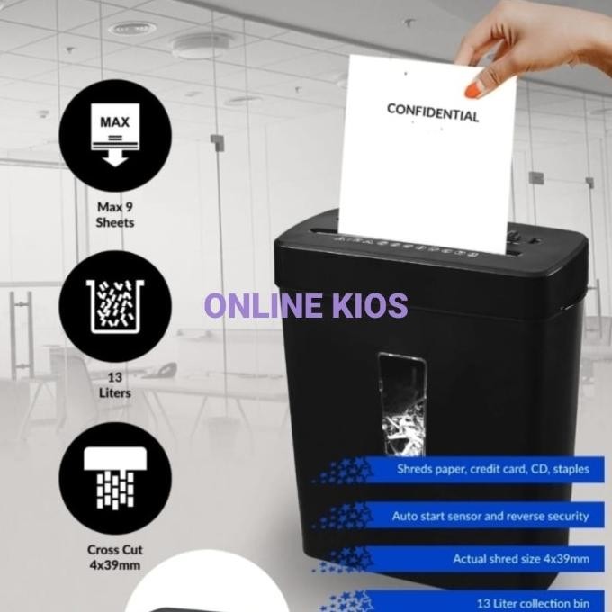 

sale! mesin penghancur kertas promaxi s-360 plus cross cut paper shredder