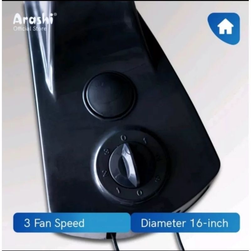 Kipas Angin Dinding Arashi 16 inch / Wall Fan Arashi 16 inch Tornado ( Baling Besi )