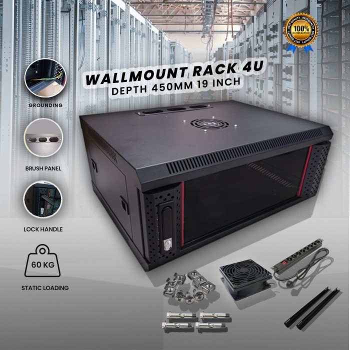 wallmount rack 4u rak server