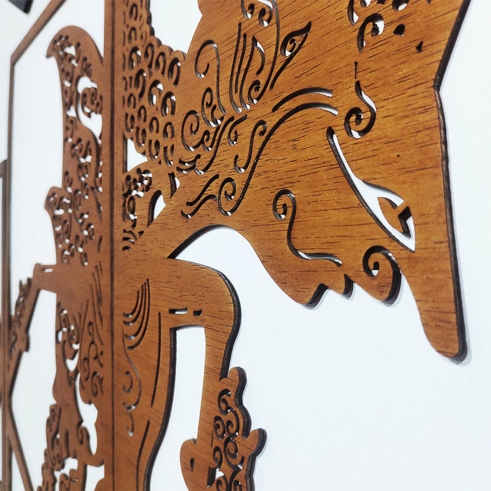 READY HIASAN DINDING KAYU MOTIF WAYANG