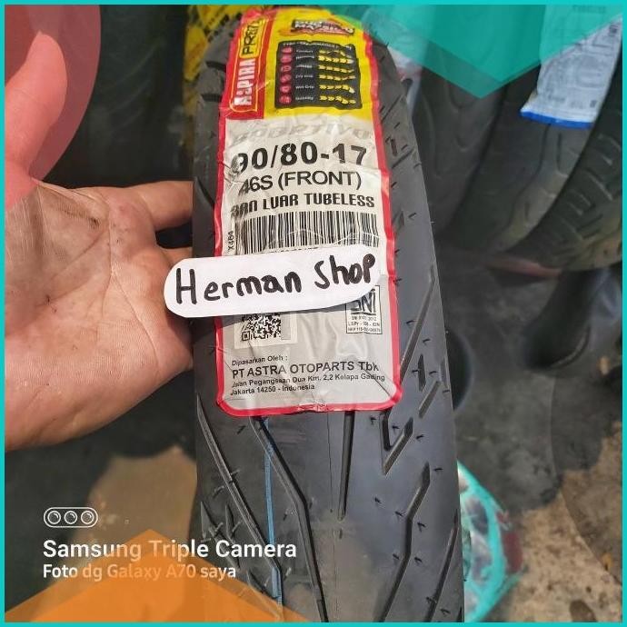 BAN ASPIRA PREMIO 90/80-17 TUBLES / BAN ASPIRA 90/80-17 07D35Z4 selama