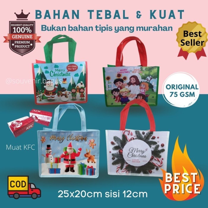 TERBAIK Tas Natal Goodie Bag Natal Sekolah Minggu Souvenir Natal Anak Hampers