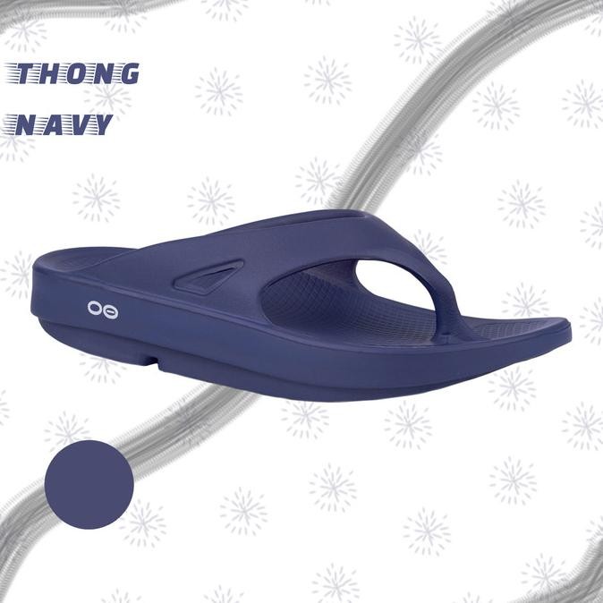 Oofos Unisex Sandal Ooriginal Thong Navy Original