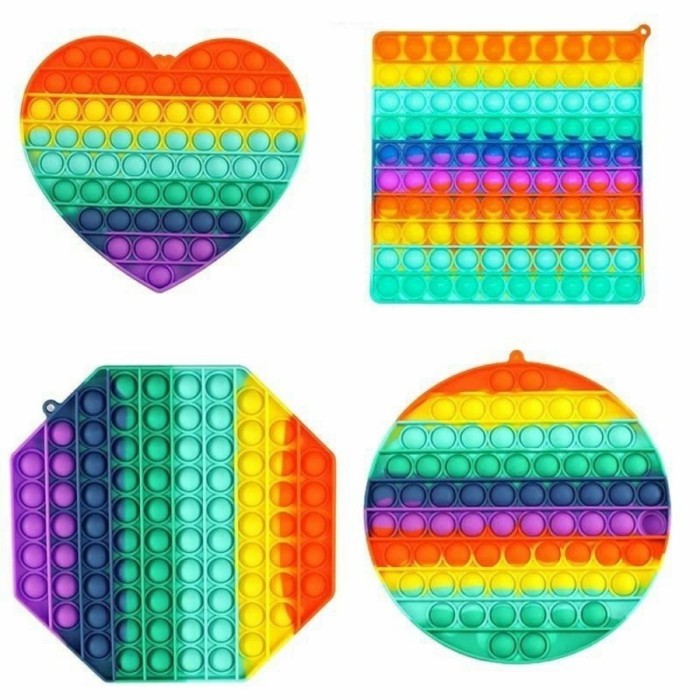 POP IT JUMBO XL SQUARE LOVE OCTAGON CIRCLE / mainan anak popit