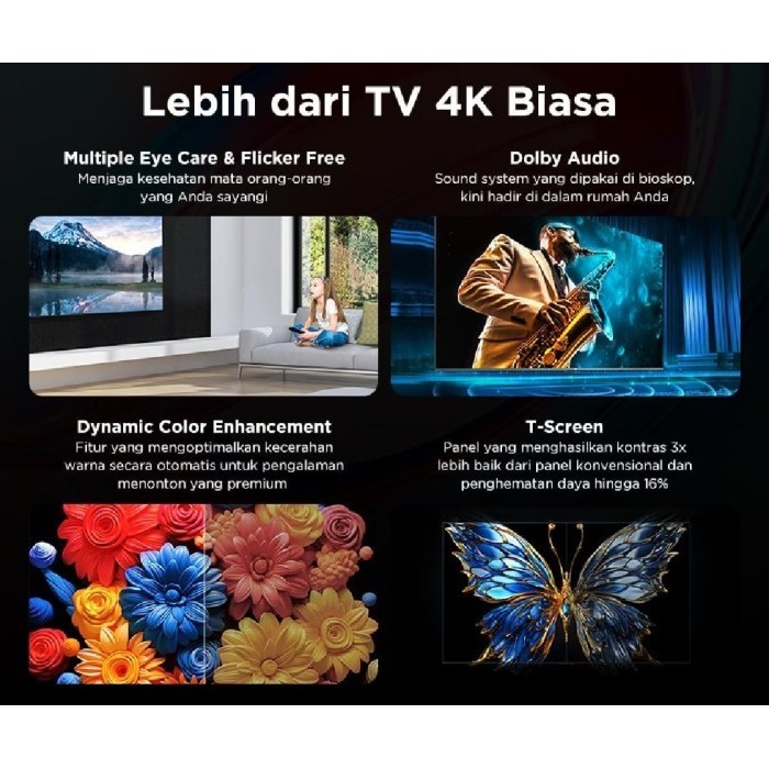 TCL LED TV ANDROID SMART UHD 4K 43A8 43 INCH