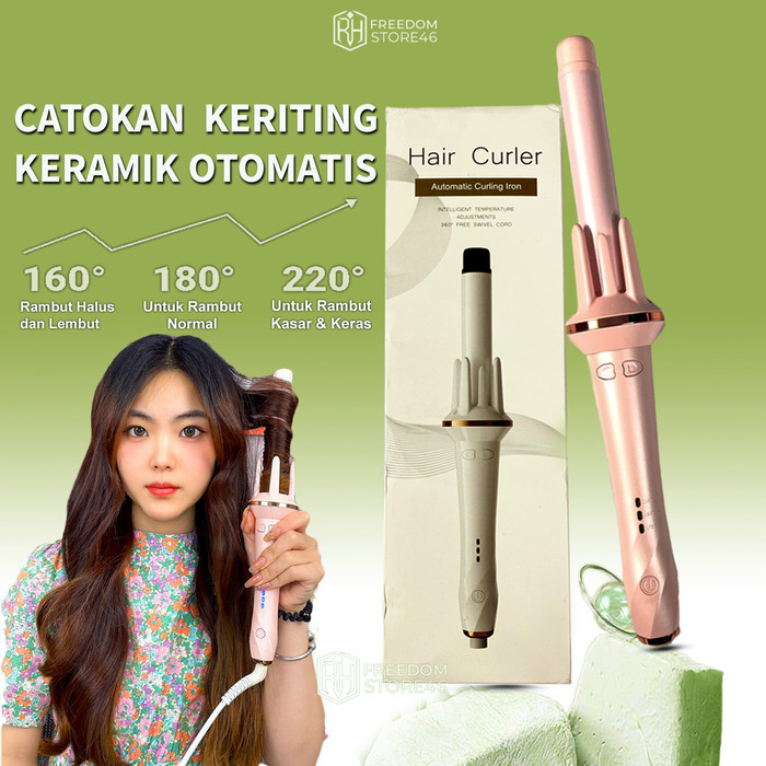 Catokan Rambut Keriting Keramik Curly Otomatis Libra Hair Styler