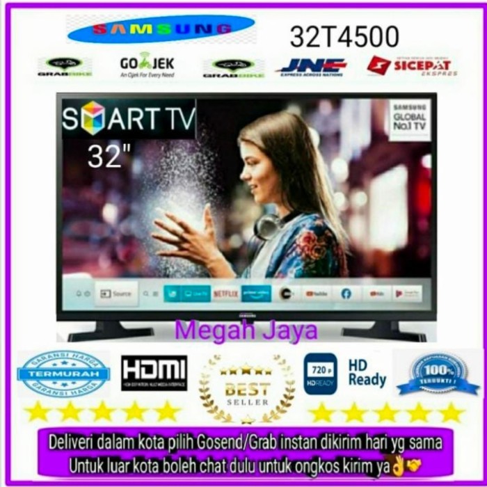 SAMSUNG 32 T4500 SMART LED TV 32 INCH HD 32T4500-UA32T4500AKXXD