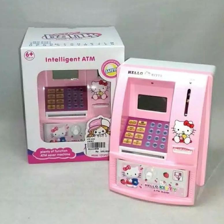 Mainan Atm Bank Hello Kitty / Celengan Atm Bank