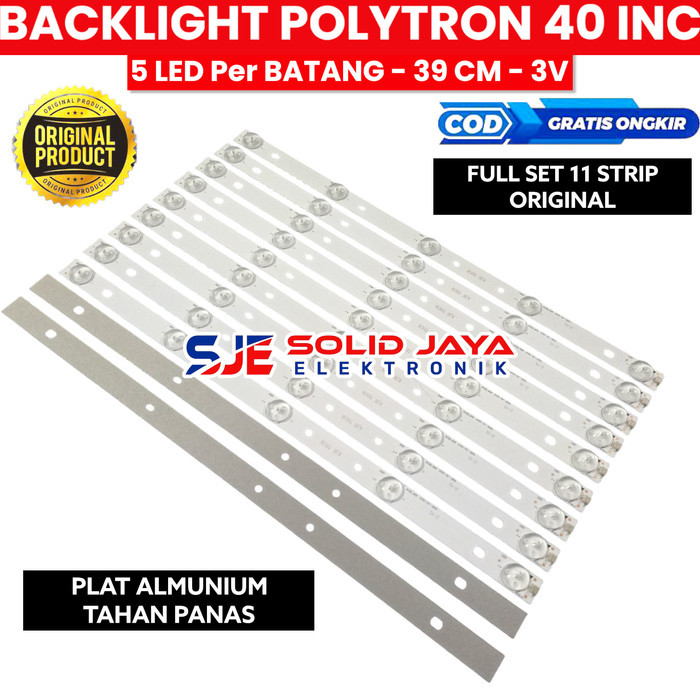 BACKLIGHT TV LED POLYTRON 40 INC PLD 40T865 40D150 40B150 LAMPU BL 5K