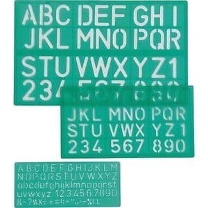 

HOT SALE! Penggaris HURUF&ANGKA/Lettering stencils LINEX 8500S REFF 5865