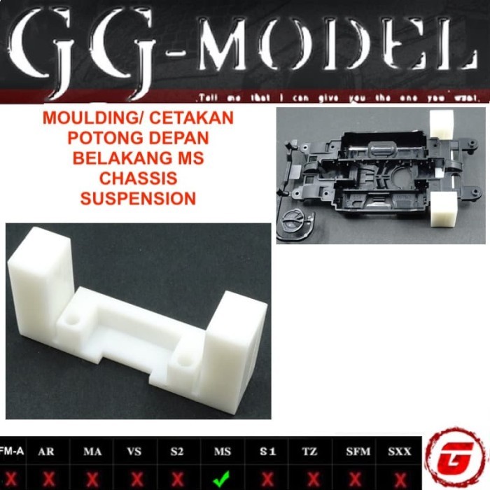 PROMO REP TAMIYA CETAKAN CUTTER MS CHASSIS DEPAN & BELAKANG (MS SUSPENSION)