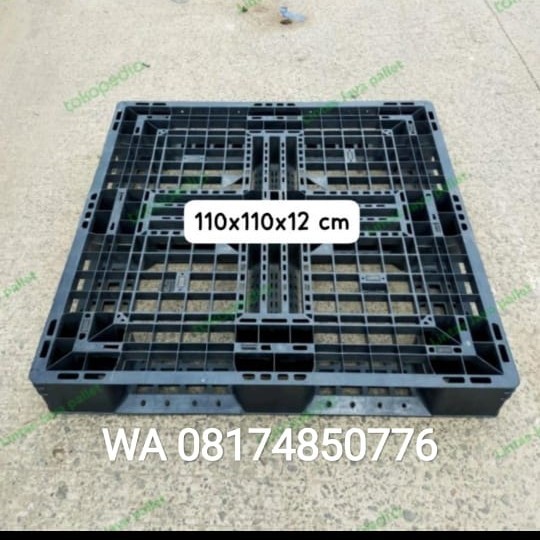 

TERBARU! PALLET/PALET PLASTIK PALET TATAKAN BARANG UKURAN 110X110X12CM
