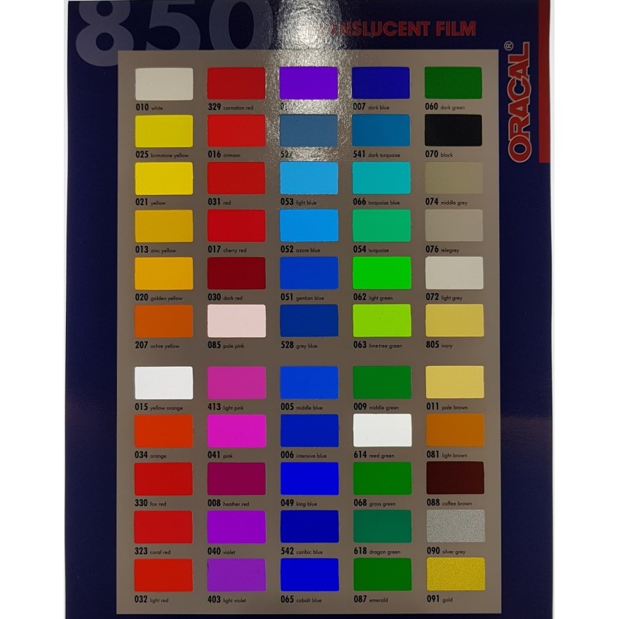 

TERLARIS! Sticker Oracal 8500 Translucent