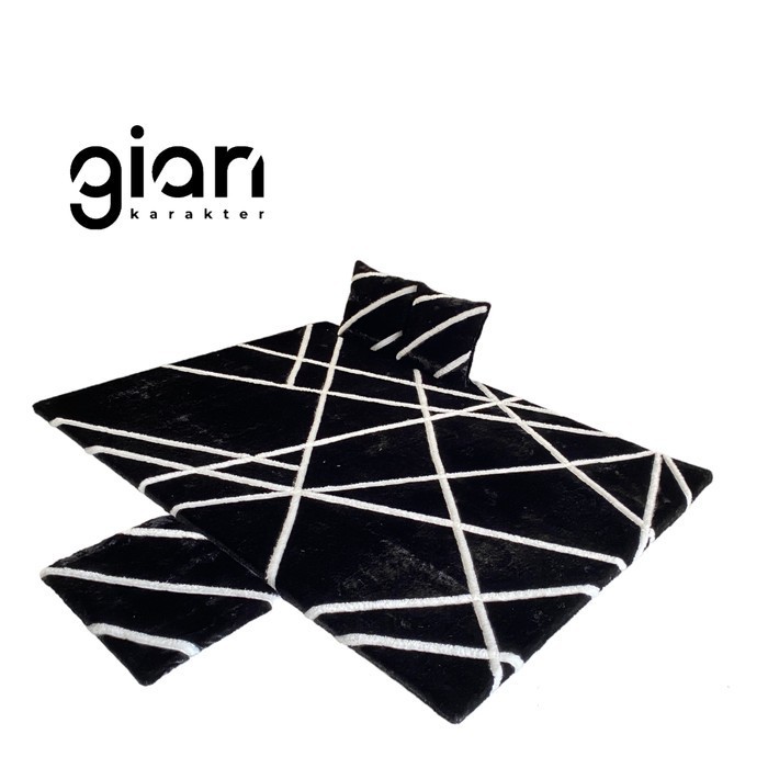 KARPET BULU RASFUR/BUSA/TEBAL MOTIF ABSTRAK PREMIUM - GIAN KARAKTER