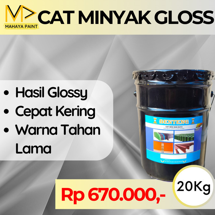 Cat Minyak Kayu Glossy 20Kg Mahaya Paint / Cat Minyak Besi / Cat kayu