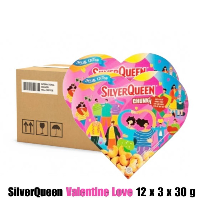 

SilverQueen chocolate chunky cashew LOVE edition valentine 1 pack