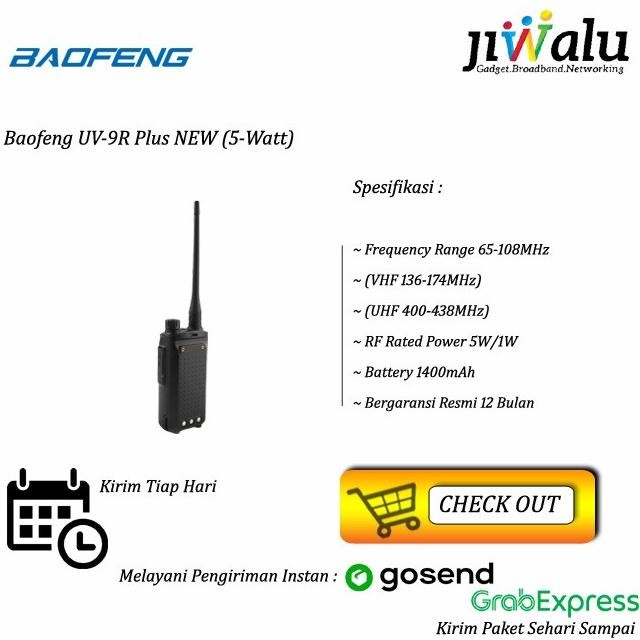 Walkie Talkie Baofeng UV-9R / UV 9R Plus New HT Dualband Fullset ENC