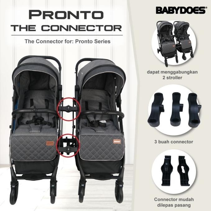 Stroller Kereta Dorong Bayi Kembar Stroller Babydoes Pronto +