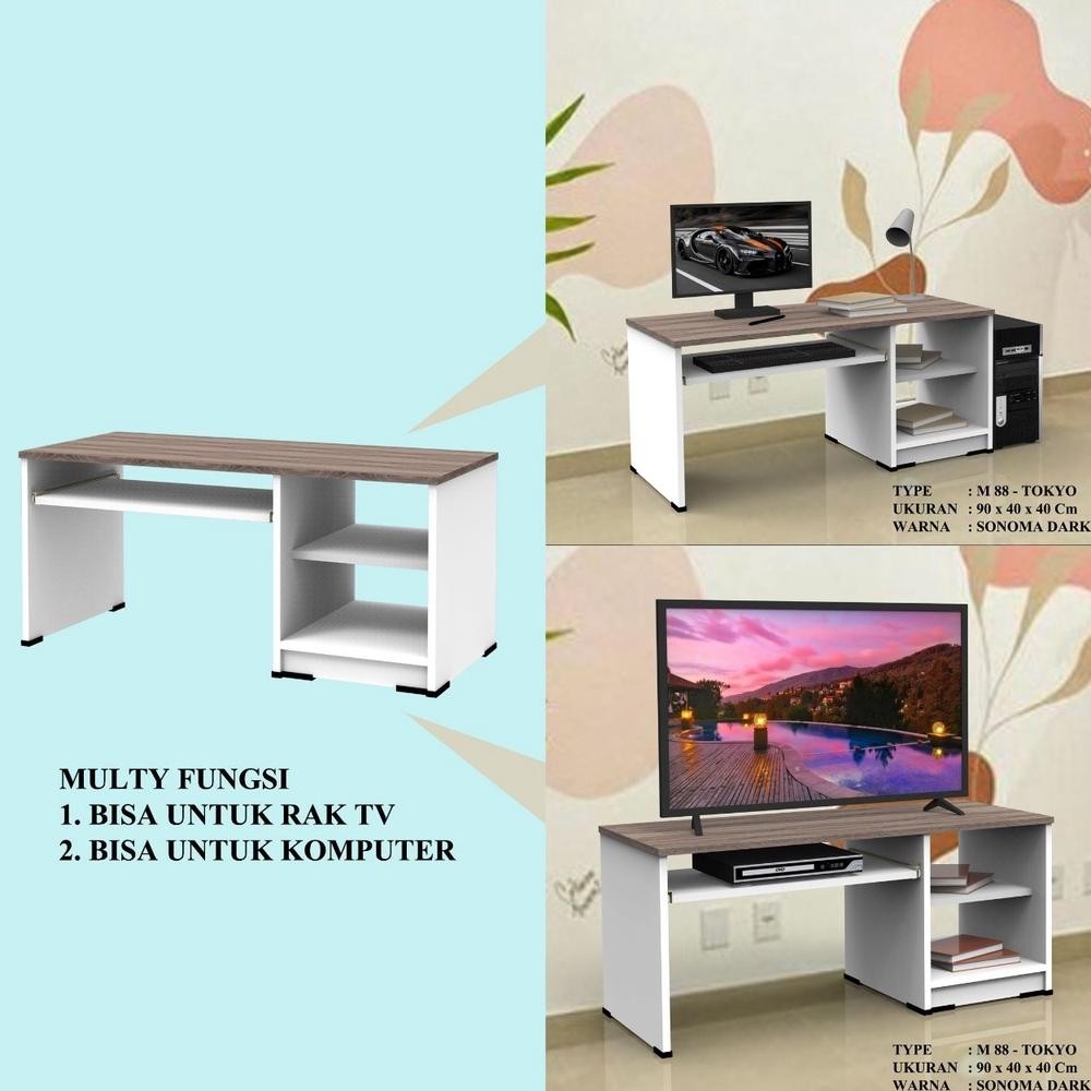 Meja lesehan minimalis meja laptop meja komputer serbaguna meja pc meja tv meja tulis meja kerja mej