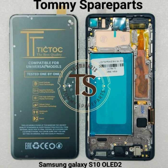 LCD TOUCHSCREEN+FRAME SAMSUNG GALAXY S10 G973 G973F OLED2