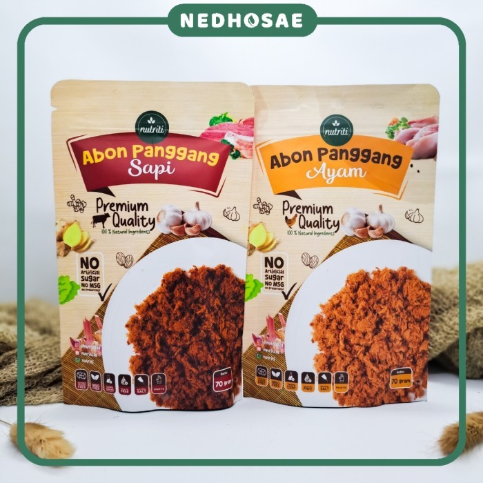 

NUTRITI ABON PANGGANG ABON AYAM ABON SAPI HALAL NATURAL